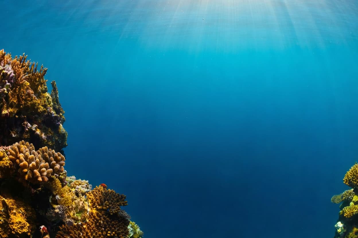 Diver descending into clear Florida water