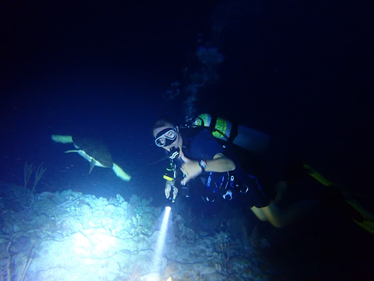 Night Dive Adventure — Key Largo, Florida
