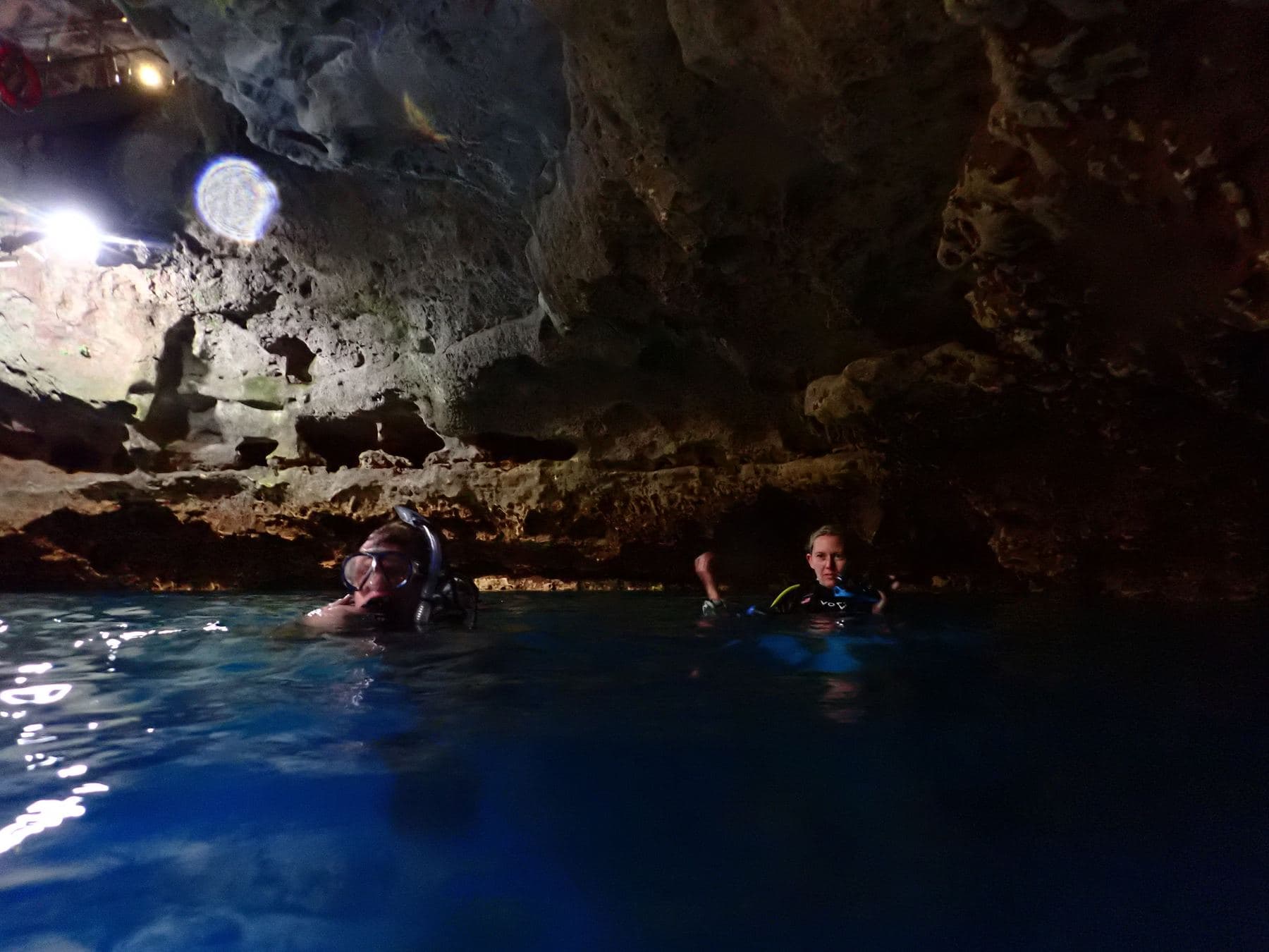 Surface check inside the cavern