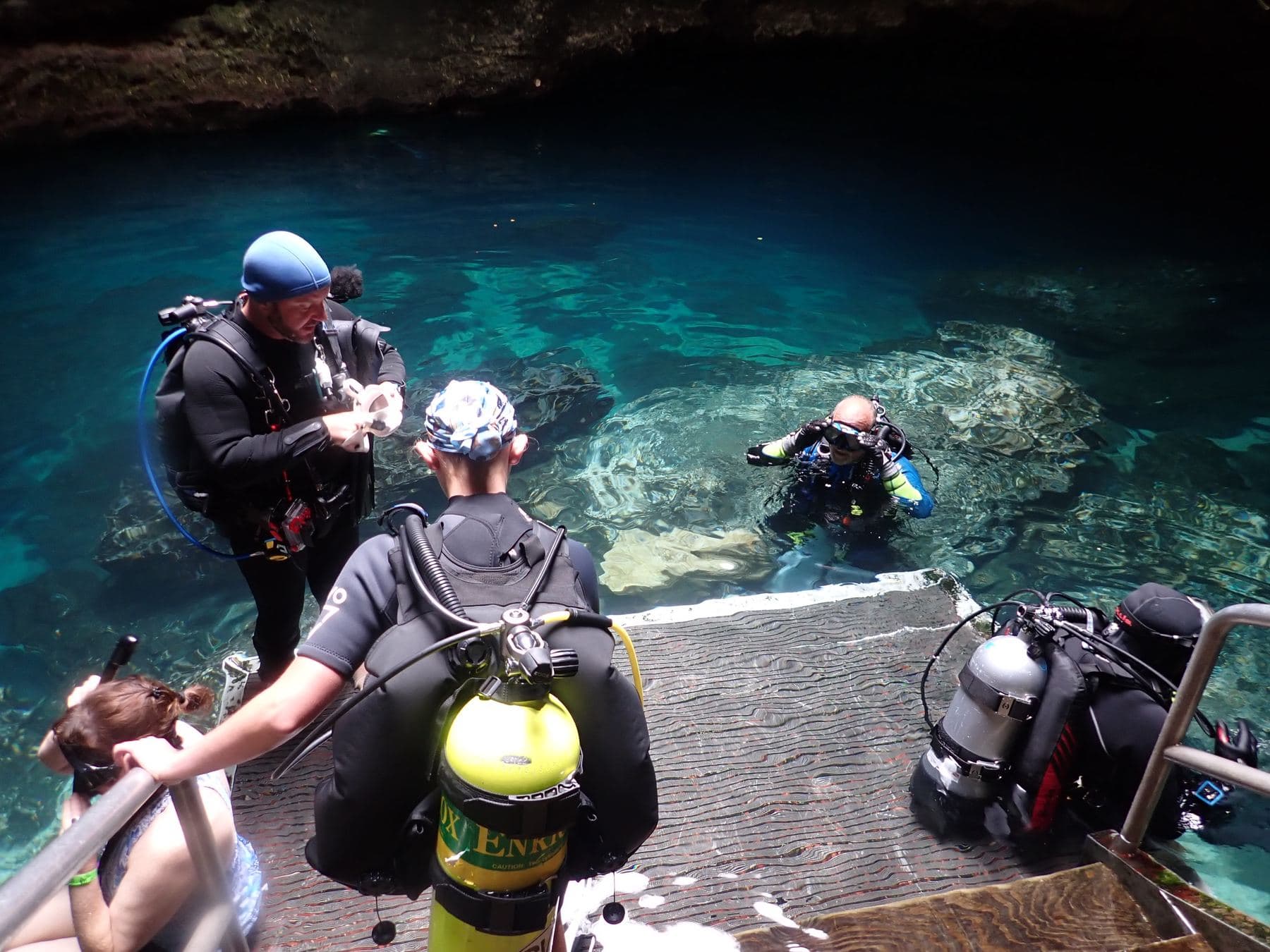Gearing up on the platform