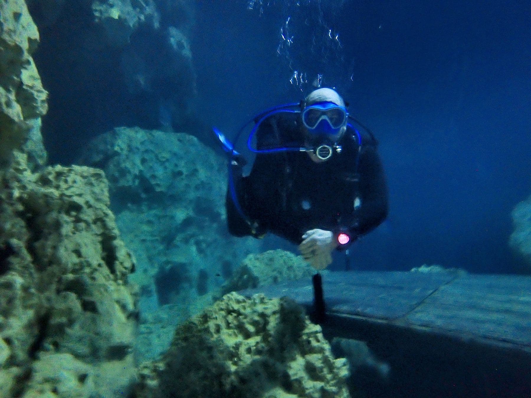 Coming through the rock formations