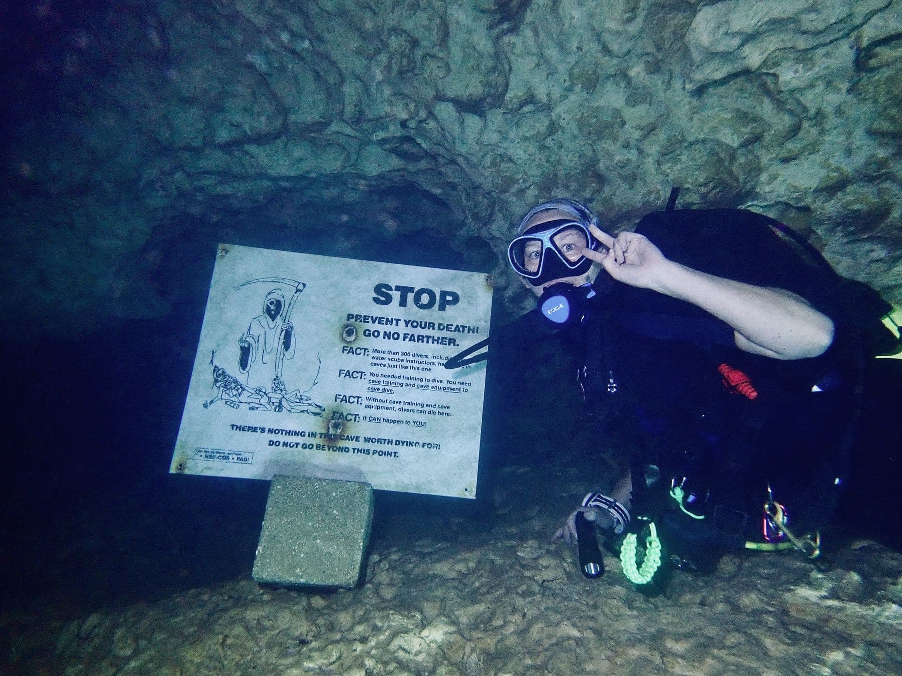 Stopping where the sign says
