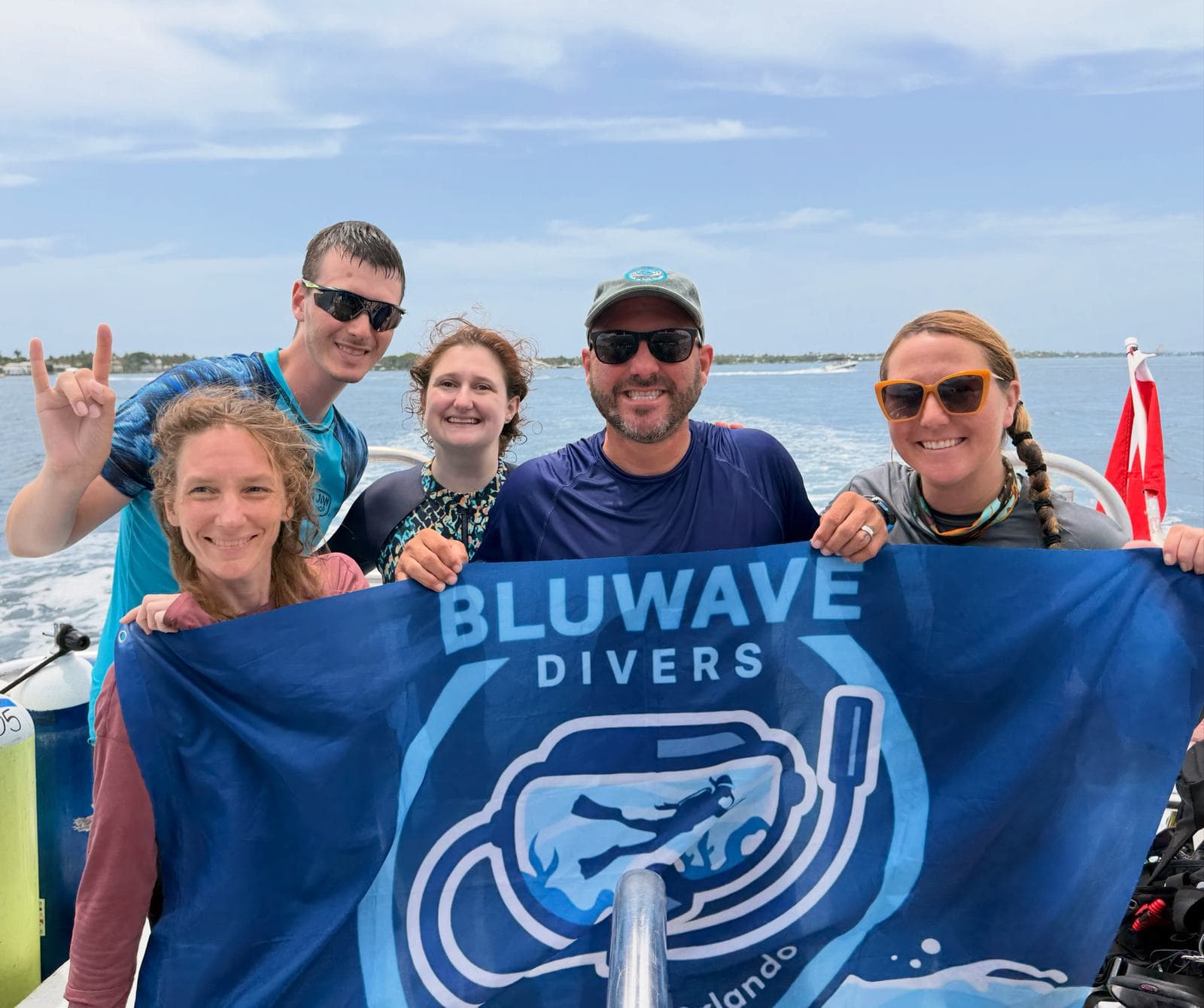 Flag out on the boat