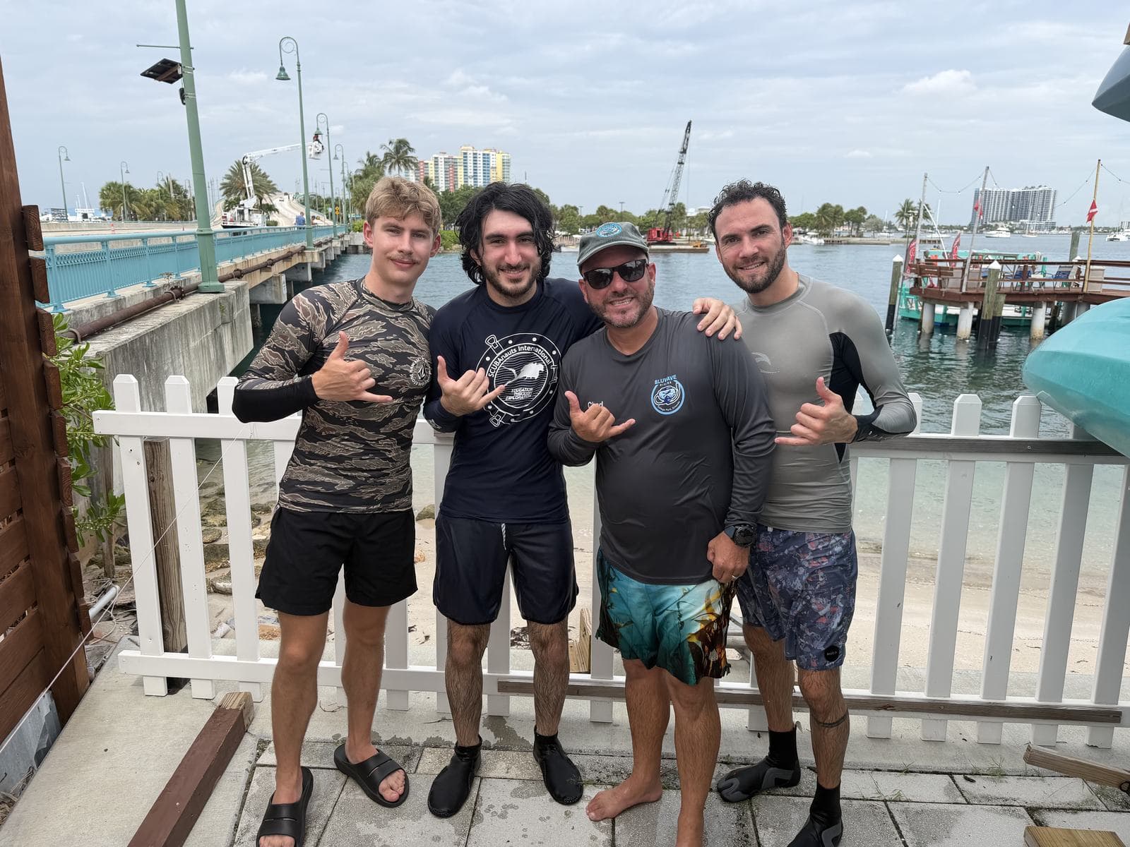 Four at the dock