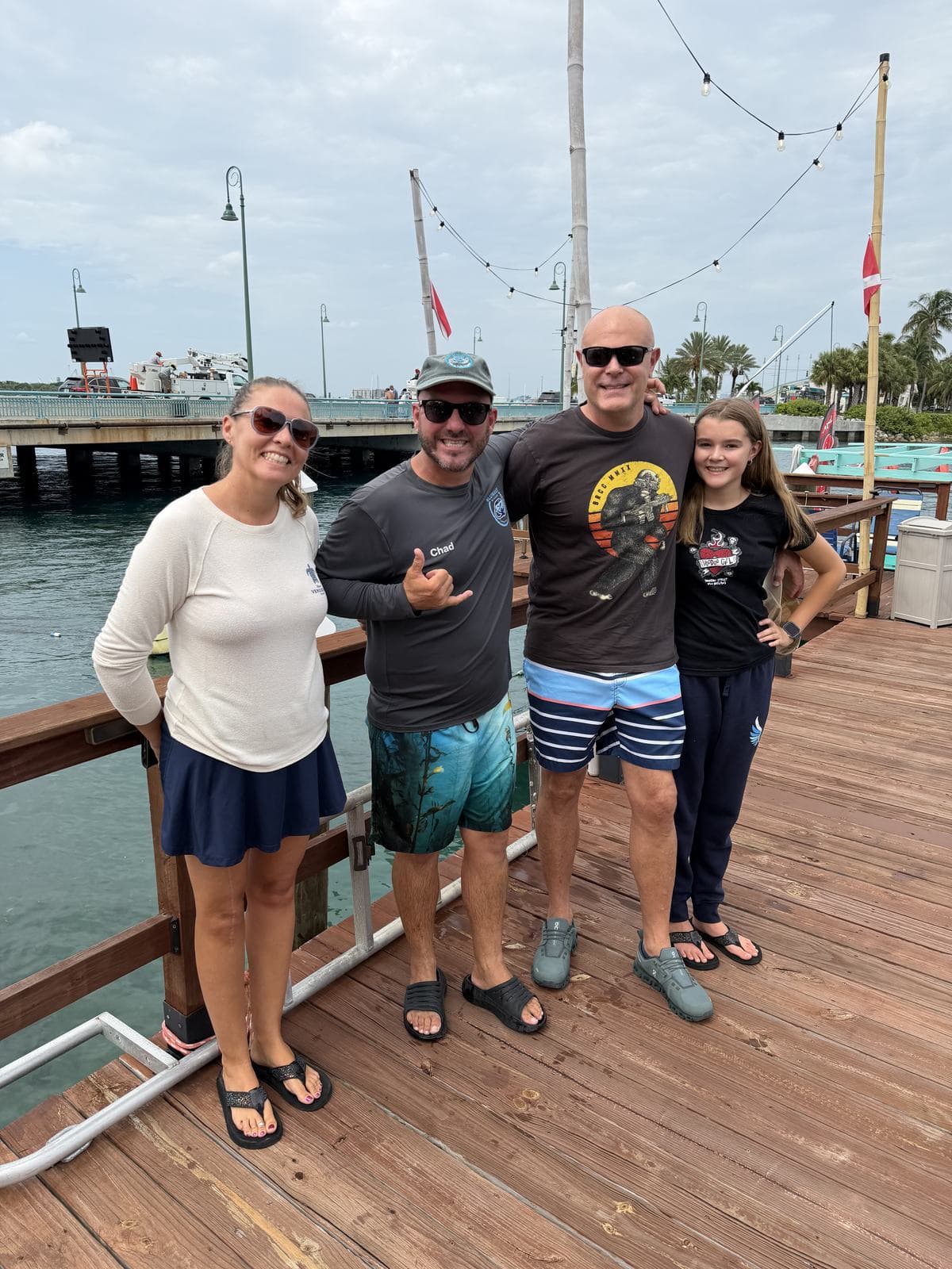 Dockside after the dive